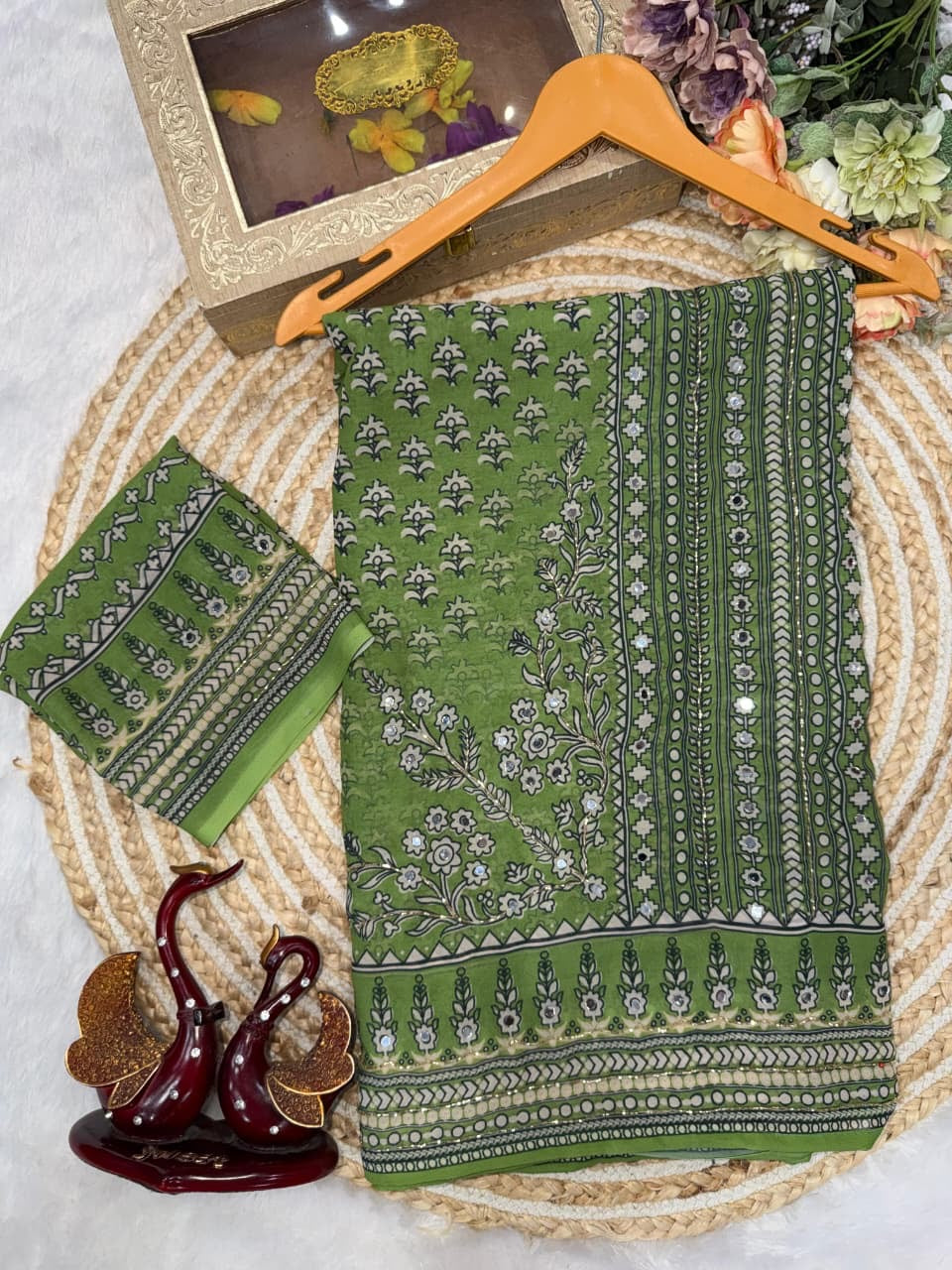 Noor-e-Mirror Fox Georgette Saree