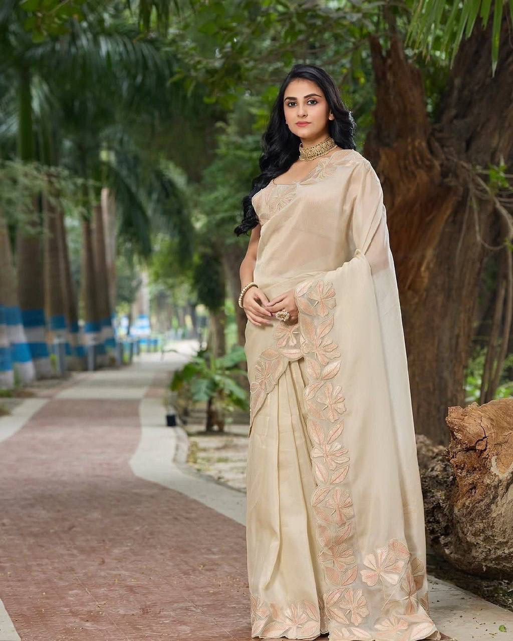 Premium Sindhur Organza Silk Saree✨