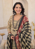 Premium Cotton Kurti Pant Dupatta Set with Mirror Work