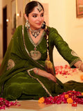 Elegant Chinon Silk Embroidered Suit Set – Premium Festive Wear