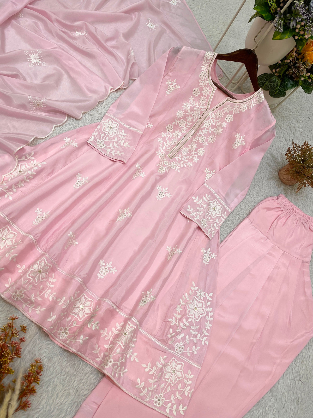Noor-E-Nazam Sequence Embroidered Salwar Suit