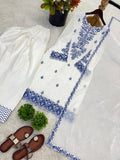 Elegant Rayon Cotton Farshi Suit Set with GMY Silk Embroidered Dupatta
