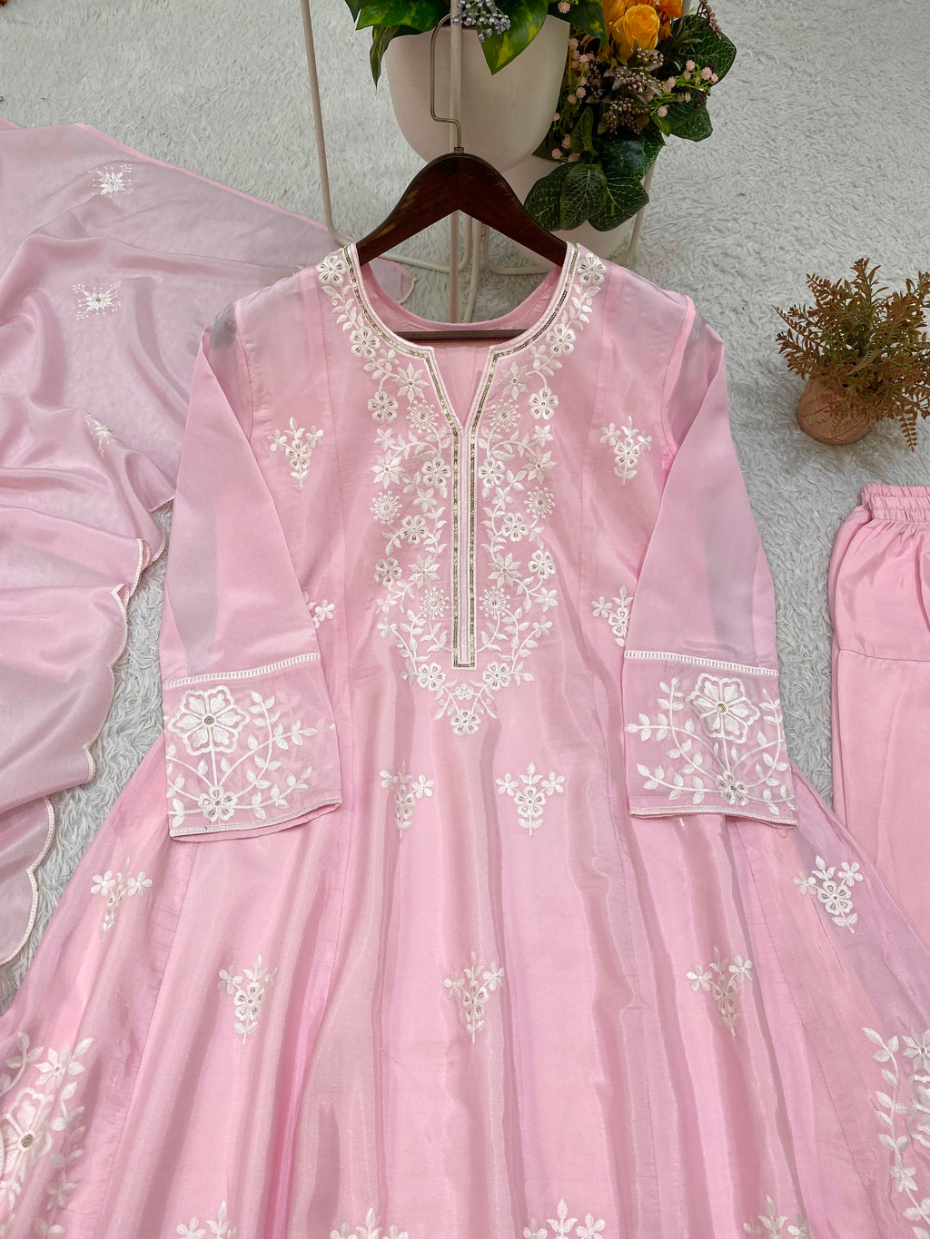 Noor-E-Nazam Sequence Embroidered Salwar Suit