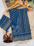 ✨ Noor-e-Mirror Fox Georgette Saree💙