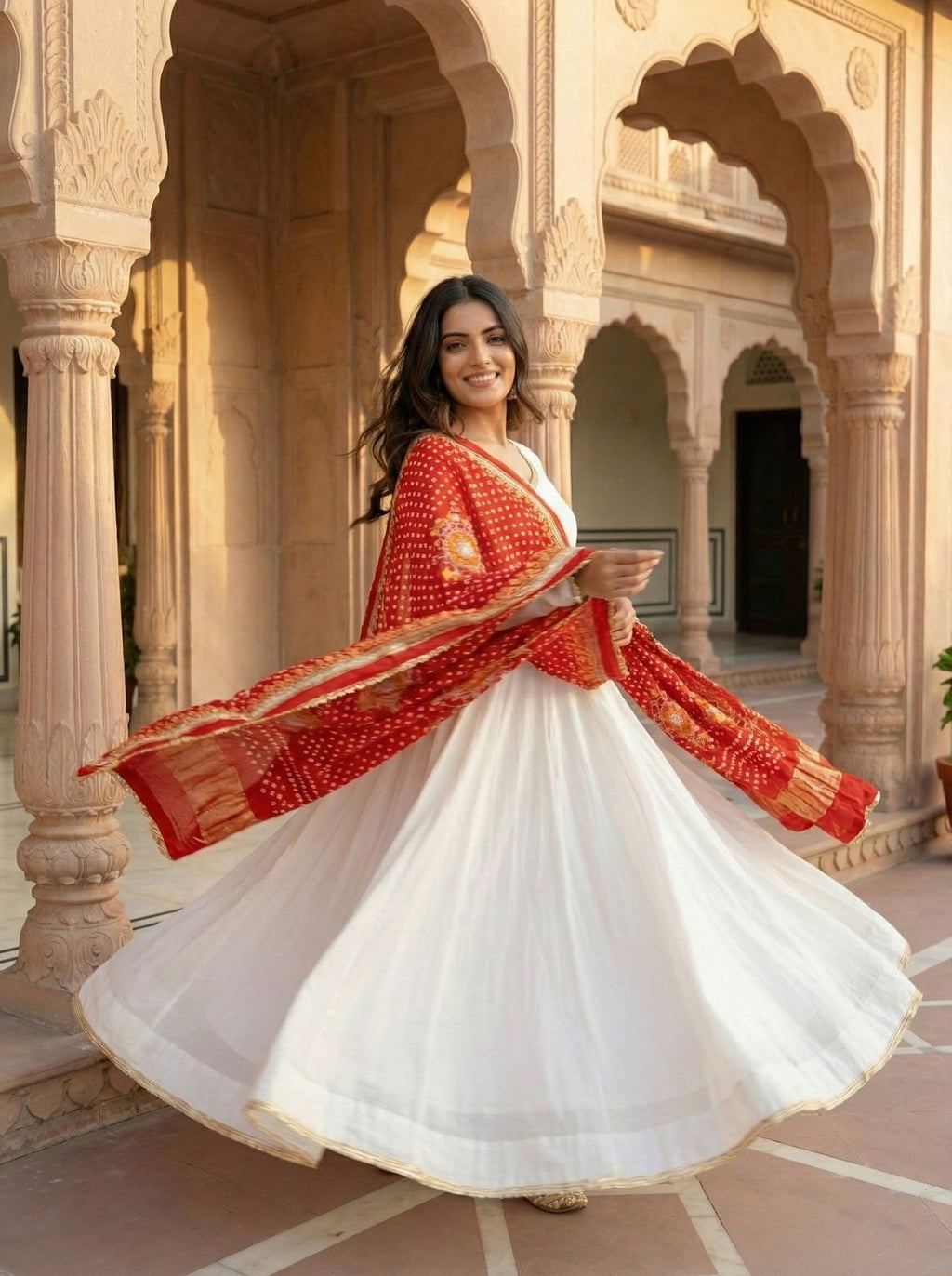 Roman Silk Anarkali Suit Set